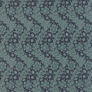 【Moda モダ】Morris Earthy Paradise-8333-11(2E-06) ブルー 青 ネイビー 花柄 植物柄 ウィリアムモリス コットン100% シーチング【10cm単位販売】