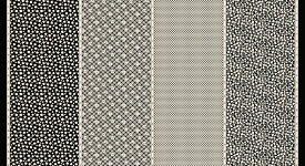 【Moda モダ】Bubble Pop-21760-18(2D-02) ホワイト系 ブラック系 グレー系 花柄 植物柄 レトロポップ コットン100% シーチング【10cm単位販売】