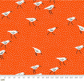 【Moda モダ】Florida Volume 2-RS2057-12(2E-07) オレンジ系 動物柄 鳥柄 コットン100% シーチング ruby star ルビースター【10cm単位販売】