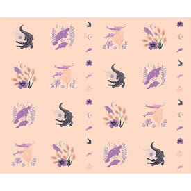 【Moda モダ】Florida Volume 2-パネル(1p 約88cm)-RS2062-14(2E-07) ピンク系 動物柄 魚柄 コットン100% シーチング ruby star ルビースター