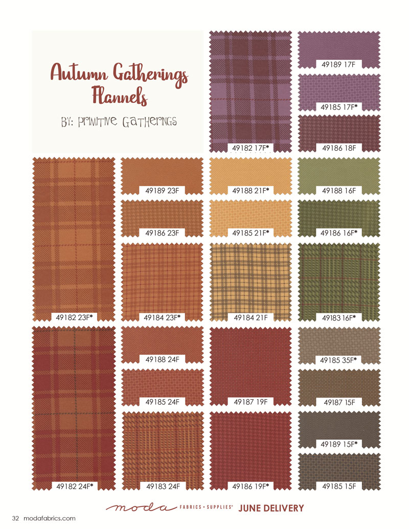 Autumn Gatherings Flannels-49184-23F(1F-07) ブラウン系 チェック柄 冬 コットン100％ シーチング
