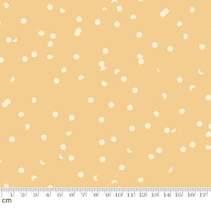 【Moda モダ】Hole Punch Dot-RS3025-25(2C-02) イエロー系 黄色 ドット柄 水玉 記号柄 コットン100% シーチング【10cm単位販売】