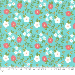 �yModa ���_�zBountiful Blooms-37661-18(3B-02) �u���[�n �X�J�C�u���[ ���b�h�n ���ԕ� �V���v�� �R�b�g��100% �V�[�`���O�y10cm�P�ʔ̔��z