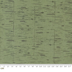 【Moda モダ】Woodland And Wildflowers-45586-21(3B-02) グリーン系 幾何学模様 コットン100% シーチング【10cm単位販売】