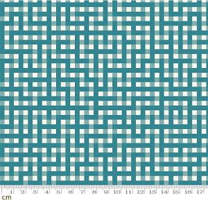 【Moda モダ】Picture Book-RS3073-20(3B-06)ブルー 迷路 幾何学模様 格子縞 正方形 ピクニック チェック レトロ コットン100% シーチング ruby star ルビースター【10cm単位販売】