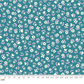 【Moda モダ】Picture Book-RS3072-17(3B-06) ブルー 30年代 レトロ ヴィンテージ フラワー 小花柄 コットン100% シーチング ruby star ルビースター【10cm単位販売】