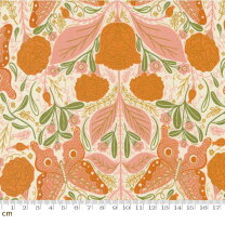 楽天市場】ボタニカル柄（カラーオレンジ）（生地・布｜手芸・クラフト  