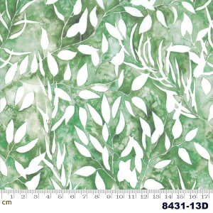 �yModa ���_�zBrightly Blooming-8431-13D(2D-01) �O���[���n �Όn ���� ���ʕ� �ԕ� �A���� �e�N�X�`���[���y10cm�P�ʔ̔��z