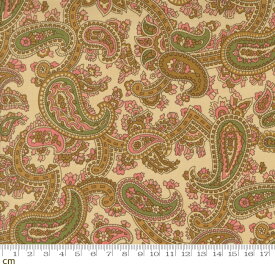【Moda モダ】Collections For A Cause Unity-46262-11(3A-02) ライトベージュ ペイズリー柄 アンティーク柄 おしゃれ コットン100％ シーチング 110cm幅【10cm単位販売】