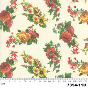 �yModa ���_�zFlea Market Mix-7354-11D(2D-01) �z���C�g�n �ԕ� �O���[���n �C�G���[�n ���b�h�n �A���� �R�b�g��100% �V�[�`���O �y10cm�P�ʔ̔��z