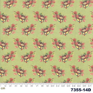 �yModa ���_�zFlea Market Mix-7355-14D(2D-01) �z���C�g�n �ԕ� �O���[���n �C�G���[�n ���b�h�n �A���� �R�b�g��100% �V�[�`���O �y10cm�P�ʔ̔��z