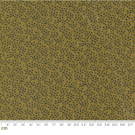 【Moda モダ】Garden Gatherings-49171-23(2E-07) 小花柄 植物柄 ブルー系 ブラウン系 シーチング【10cm単位販売】