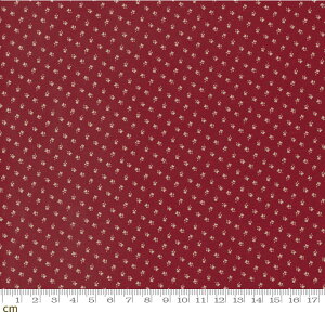 【Moda モダ】Garden Gatherings-49174-15(2E-07) 花柄 小花柄 レッド系 赤系 ホワイト系 シーチング【10cm単位販売】