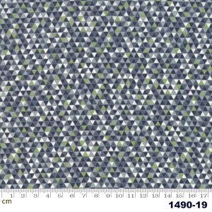 �yModa ���_�zGeometry-1490-19(2E-02) �O���[���n �u���[�n �O���[�n �􉽊w�� �R�b�g��100% �V�[�`���O �y10cm�P�ʔ̔��z