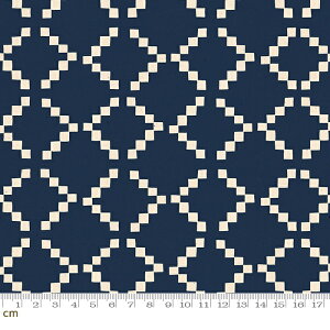 【Moda モダ】Golden Hour-RS4020-12(2D-01) ホワイト系 ブルー系 青 ネイビー 幾何学模様 アイテム柄 ruby star ルビースター コットン100% シーチング【10cm単位販売】