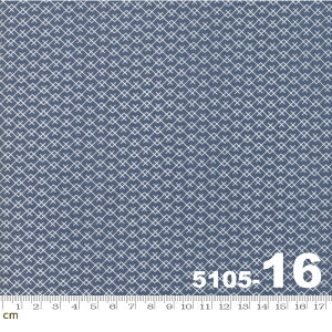 【Moda モダ】Harvest Road-5105-16(2D-05) ブルー 幾何学模様 コットン100% シーチング【10cm単位販売】
