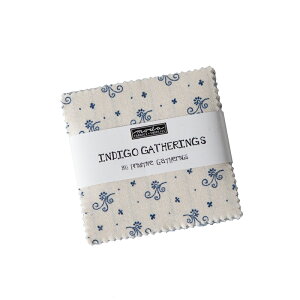 yModa _zIndigo Gatherings-1290MC(42) 6.5cm×6.5cm u[ lCr[ zCg ԕ ԕ A 􉽊w XgCv vJbg ~j`[ JbgNX nTv Rbg100% V[`