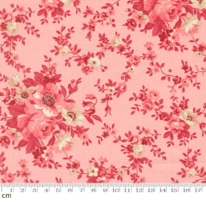 �yModa-k ���_�zPetals And Polka Dots-3080-14(3A-07) �ԕ� �N���V�b�N ���B���e�[�W �G���K���g �s���N�n ���킢�� �V�[�`���O 110cm�� �p�b�`���[�N �n���h���C�h�y10cm�P�ʔ̔��z