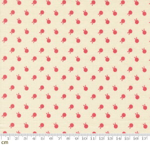 �yModa-k ���_�zPetals And Polka Dots-3086-11(3A-07) �ʎ��� �h�b�g�� �ڂ� �x�[�W���n ���b�h�n ���킢�� �V�[�`���O 110cm�� �p�b�`���[�N �n���h���C�h�y10cm�P�ʔ̔��z