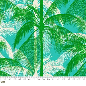 �yRuby Star�zPoolside Too-RS5197-14(3A-10)���V�̖ؕ� �p�[���c���[ �� summer �O���[���n �u���[�n �J���t�� �|�b�v ���킢�� �V�[�`���O 110cm�� �p�b�`���[�N �n���h���C�h�y10cm�P�ʔ̔��z