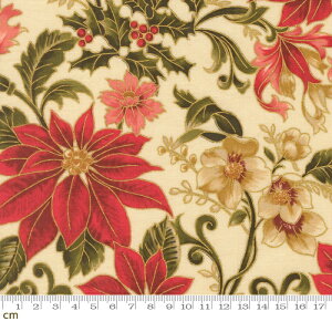 �yModa ���_�zMerry Manor Metallic 2025-33860-11M(3A-05) �N���X�}�X �|�C���Z�`�A �q�C���M ���^���b�N �x�[�W���n �V�[�`���O 110cm�� �p�b�`���[�N �n���h���C�h�y10cm�P�ʔ̔��z