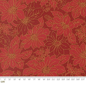 �yModa ���_�zMerry Manor Metallic 2025-33862-12M(3A-05) �N���X�}�X �|�C���Z�`�A �q�C���M ���^���b�N ���b�h�n �V�[�`���O 110cm�� �p�b�`���[�N �n���h���C�h�y10cm�P�ʔ̔��z