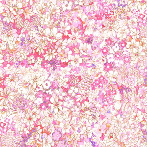 【nora. ノラ】23SP-FR1180(1F-03) 小花柄 ボタニカル 水彩風 かわいい ファンシー コットン100% シーチング 110cm幅【10cm単位販売】