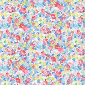 【nora. ノラ】21SU-FR1020(3D) 小花柄 水彩風 ボタニカル柄 かわいい コットン100% シーチング 110cm幅【10cm単位販売】