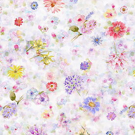 【nora. ノラ】21FA-FR1002(3D) 小花柄 ピンク ファンシー コットン100% シーチング 110cm幅【10cm単位販売】