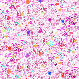 【nora. ノラ】21FA-FR1024(1F-02) 小花柄 花柄 ボタニカル柄 水彩風 おしゃれ かわいい コットン100% シーチング 110cm幅【10cm単位販売】