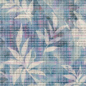 【nora. ノラ】23WI-FR1258-BR-A(ブロード)(1F-09) 植物 モチーフ 総柄 ボタニカル 柄 おしゃれ カラフル ブルー系 コットン 100%【10cm単位販売】