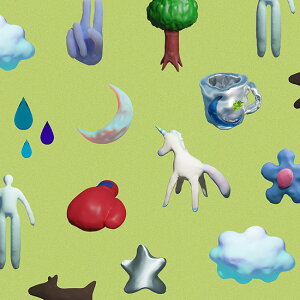 ynora. mz24WI-ST1519 (3D) `[t Fl jR[ Sy׍H j[N 3DfO Rbg100% V[`O 110cmy10cmPʔ̔z