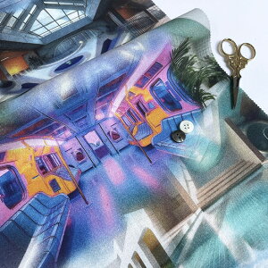 ynora. mz25SP-SN1082(3D) ۂ̓d l̒ʘH v[TCh KXV z Jt Rbg100% V[`O 110cmy10cmPʔ̔z