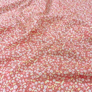 【AOHIGE アオヒゲ】ユニークリーブズ 24A-SP-328(3C-03) 小花柄 水彩風 かわいい 総柄 コットン100% シーチング 110cm幅【10cm単位販売】