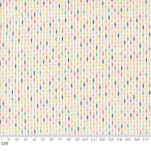 �yModa ���_�zRaspberry Summer-37696-11(3A-06) �z���C�g �J���t�� �X�g���C�v �V���v�� ���킢�� �R�b�g��100�� �V�[�`���O 110cm���y10cm�P�ʔ̔��z