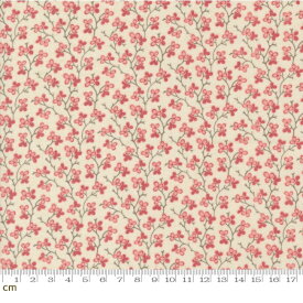 【French General】Rouenneries Trois-13966-11(3B-08) 小花柄 アンティーク柄 フレンチジェネラル オフホワイト シーチング 110cm幅 コットン100%【10cm単位販売】