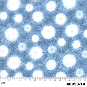 【Moda モダ】Shimo-48053-14(3B-01) ホワイト系 グレー系 和柄 ブルー系 ネイビー ドット柄 コットン100% シーチング 【10cm単位販売】