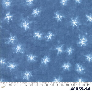 【Moda モダ】Shimo-48055-14(3B-01) ホワイト系 グレー系 和柄 ブルー系 ネイビー ドット柄 コットン100% シーチング 【10cm単位販売】