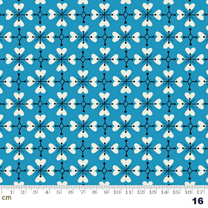 【Moda モダ】SMOL-RS3018-16(2E-05) ブルー系 ネイビー ホワイト系 記号柄 幾何学模様 コットン100% シーチング 【10cm単位販売】