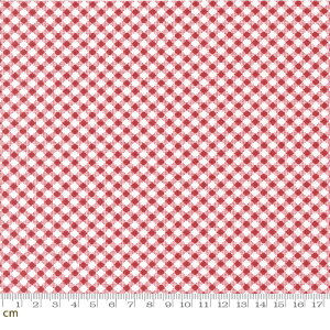 【Moda モダ】Star Spangled-24175-14(3A-01) ギンガムチェック柄 レトロ アメリカンカントリー レッド コットン100% シーチング 110cm幅【10cm単位販売】