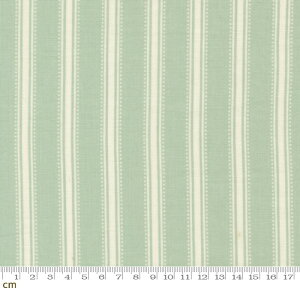 【Moda-k モダ】Sunbonnet-31767-21(3A-03) ストライプ柄 グリーン 淡いグリーン パステルカラー かわいい シーチング 110cm幅 パッチワーク ハンドメイド【10cm単位販売】