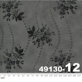 【Moda モダ】Urban Farmhouse Gatherings II-49130-12(2E-05) グレー 花柄 ヴィンテージ モダン コットン100％ シーチング【10cm単位販売】