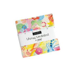 【クーポン最大500円OFF！】Whimsy Wonderland-33650PP(42枚) ピンク系 イエロー系 レッド系 ブルー系 カラフル パステル 鳥柄 デジタル Ruby Star ルビースター プレカット カットクロス コットン100% シーチング