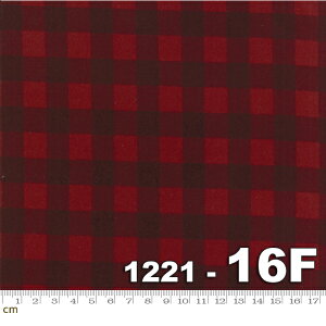 【Moda モダ】Wool and Needle Flannels V-1221-16F(フランネル)(2D-02) レッド系 ブルー系 チェック ブラウン系 ギンガムチェック柄 コットン100% シーチング 【10cm単位販売】