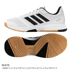 【アディダス】Ligra 8 M インドアシューズ/バレーボールシューズインドアゲームシューズ/adidas(NLK78) JI1505 フットウェアホワイト/コアブラック/フットウェアホワイト