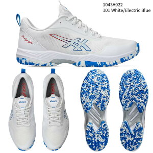 【アシックス】PRESTIGELYTE 5 OC プレステージライト /オムニ・クレー/WIDE/テニスシューズ/asics(1043A022) 101 White/Electric Blue