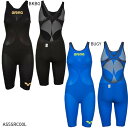 【アリーナ】カーボンエア ウィメンズ ハーフスパッツ オープンバック トップレーシング水着/競泳水着/arena(AS5SRC00L)