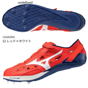 【ミズノ】クロノインクスNEO(短距離/ハードル) 陸上スパイク/スパイク ミズノ/MIZUNO(U1GA2501) 12 レッド×ホワイト