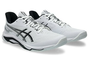 【アシックス】NETBURNER BALLISTIC FF 4 ネットバーナー/バレーシューズ/asics(1053A070) 100 White/Black