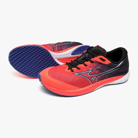 【ミズノ】WAVE DUEL4 ウェーブデュエル/ラニングシューズ/MIZUNO(U1GD2550) 11 ピンク×ホワイト×ブラック